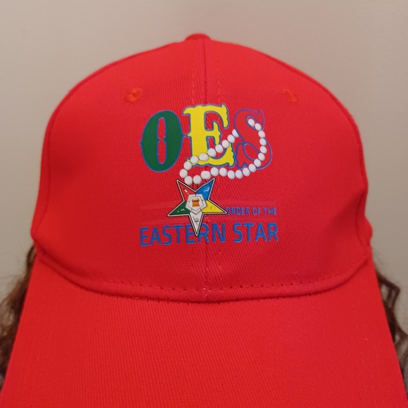 Order of the Easter Star-Red Adjustable Hat - Picture 2 of 3